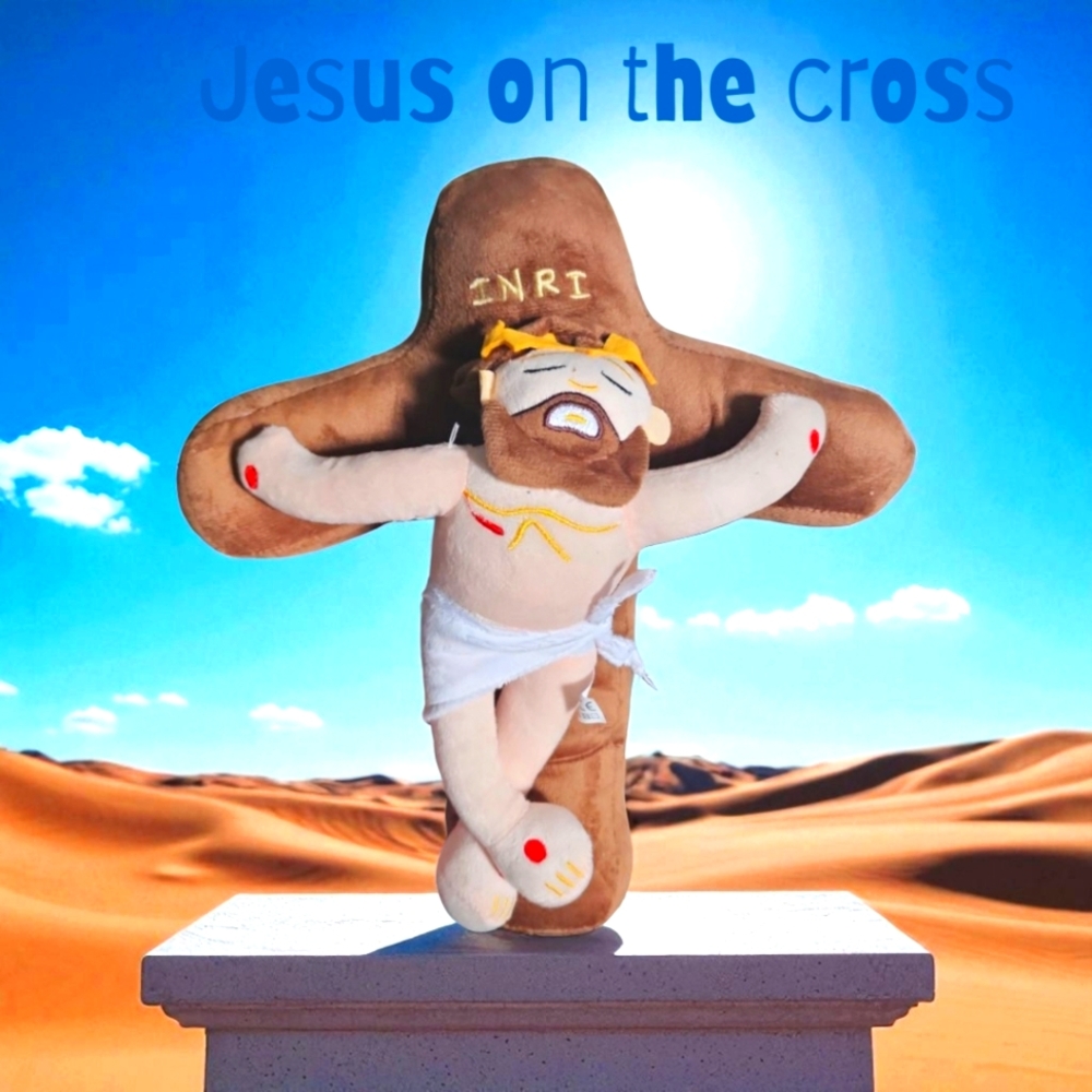 Jesus Christ On The Cross Plushy 14.9"